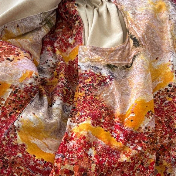 Chic Beige Jacket with Tie Belt - Picture 12 of 13